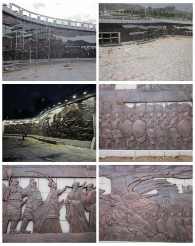 杨家将系列锻铜浮雕壁画