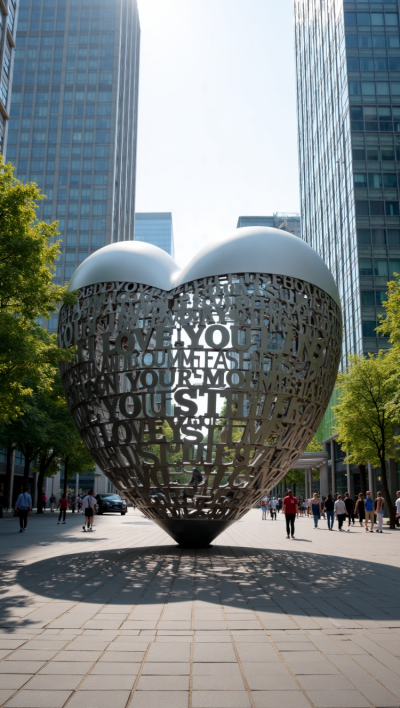 iloveyou不锈钢字面爱心博鱼网页版