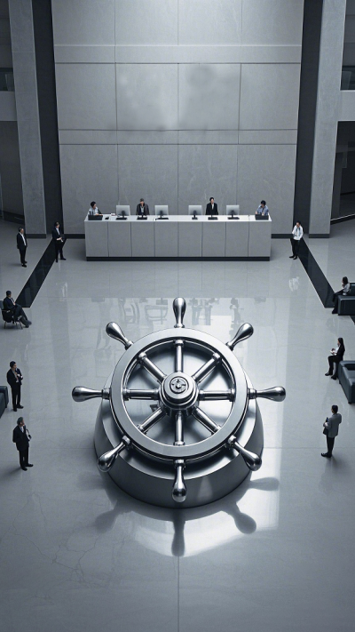 商务楼大厅船舵装饰博鱼网页版