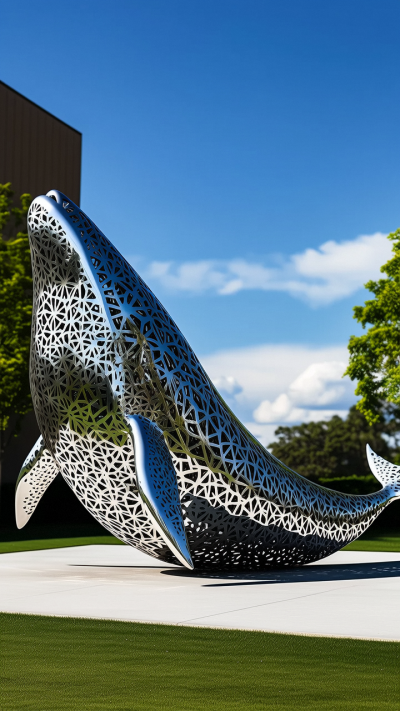 镂空不锈钢鲸鱼博鱼网页版