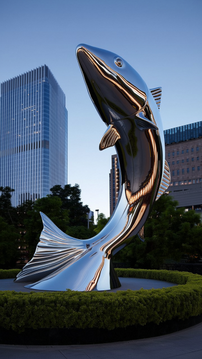 大型不锈钢镜面鲤鱼博鱼网页版