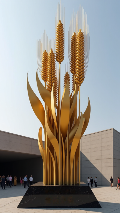 仿真麦子不锈钢麦穗博鱼网页版