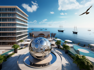 大型镜面不锈钢仿真足球景观博鱼网页版