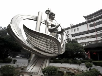 广场景观不锈钢景观装饰摆件吹箫的仙女博鱼网页版