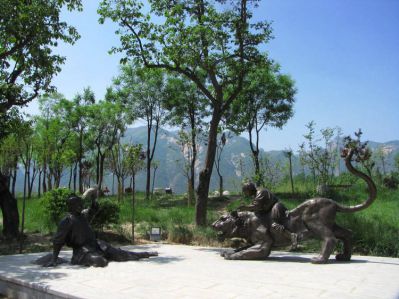 扼虎救父二十四孝铸铜情景人物博鱼网页版