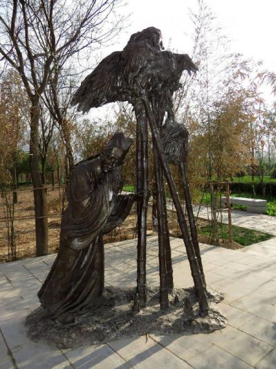 哭竹生笋二十四孝铸铜情景人物博鱼网页版