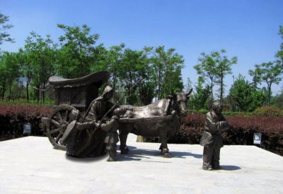 芦衣顺母二十四孝铸铜情景人物博鱼网页版