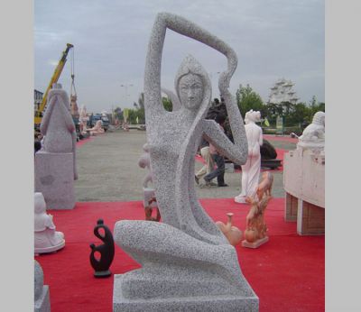 户外园林景观装饰摆件大理石石雕抽象人物美女博鱼网页版