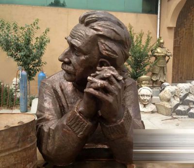 景观户外纯铜铸造名人景观爱因斯坦博鱼网页版