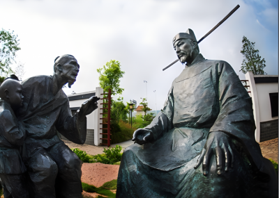 园林户外玻璃钢仿铜名人伟人包拯博鱼网页版