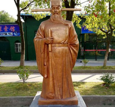 园林景观玻璃钢仿铜历史名人包拯博鱼网页版