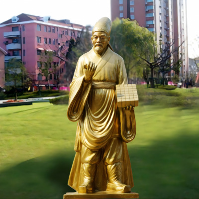 户外草坪纯铜漆金四大发明家毕昇博鱼网页版