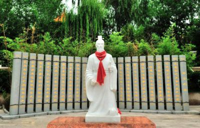 汉白玉石雕户外历史名人军事家人物景观孙武孙子博鱼网页版