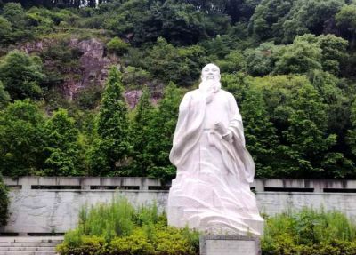 户外园林大型人物景观古代名人谢灵运汉白玉石雕博鱼网页版