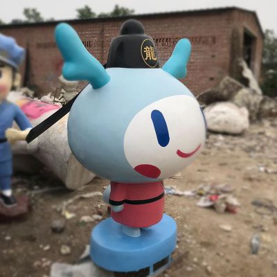 玻璃钢小鹿卡通公仔