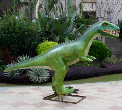 玻璃钢仿真动物摆件公园户外装饰景观恐龙博鱼网页版