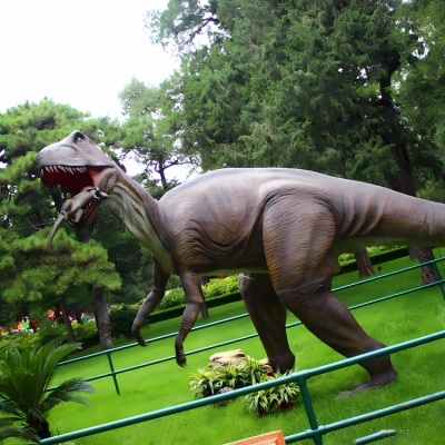 玻璃钢仿真动物园林装置落地大型摆件恐龙博鱼网页版