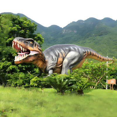 森林公园摆件大型侏罗纪主题动物玻璃钢仿真恐龙博鱼网页版