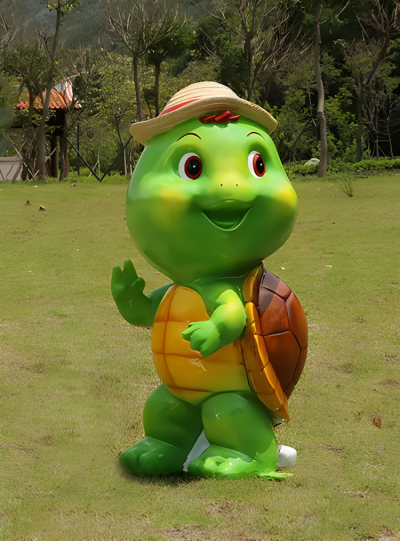 定制玻璃钢卡通乌龟博鱼网页版幼儿园商场游乐园美陈装饰品