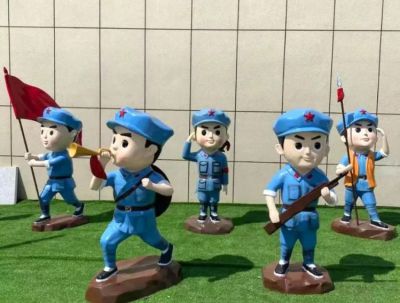 卡通玻璃钢红军八路军战士博鱼网页版