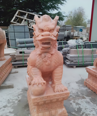 黄蜡石石雕园林景观神兽麒麟博鱼网页版