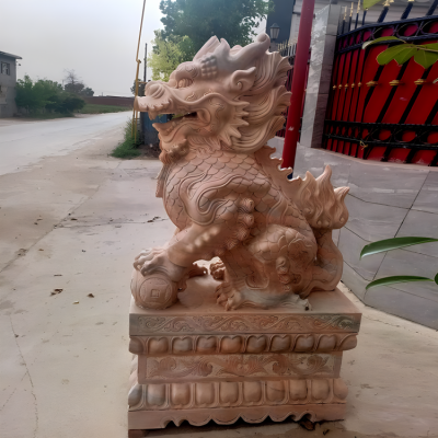 街道景观石雕神兽麒麟博鱼网页版