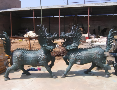 庭院别墅铜雕动物景观麒麟博鱼网页版