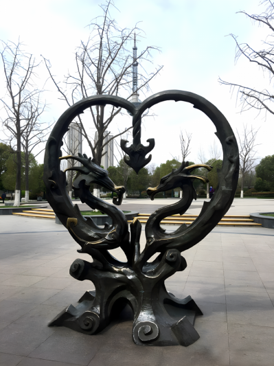 辰龙铸铜十二生肖动物铜雕