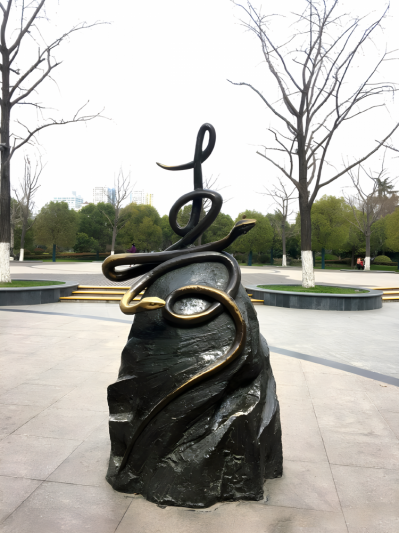 巳蛇铸铜十二生肖动物铜雕