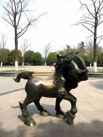 午马铸铜十二生肖动物铜雕