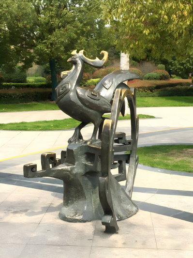 酉鸡铸铜十二生肖动物铜雕