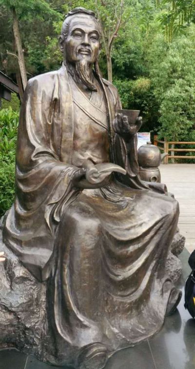 纯铜铸造茶圣陆羽博鱼网页版