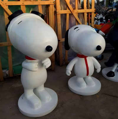 花园广场摆件玻璃钢卡通动物Snoopy博鱼网页版