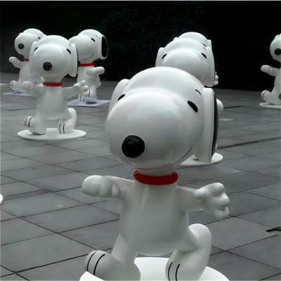 花园户外景观玻璃钢卡通动物摆件Snoopy博鱼网页版
