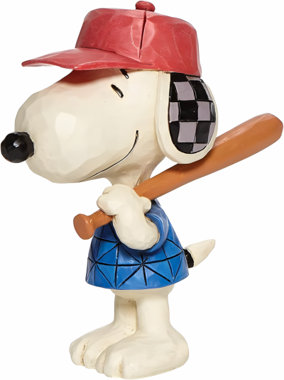 校园创意定制玻璃钢卡通打棒球的Snoopy博鱼网页版