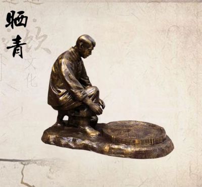 茶文化户外玻璃钢仿铜晒青博鱼网页版