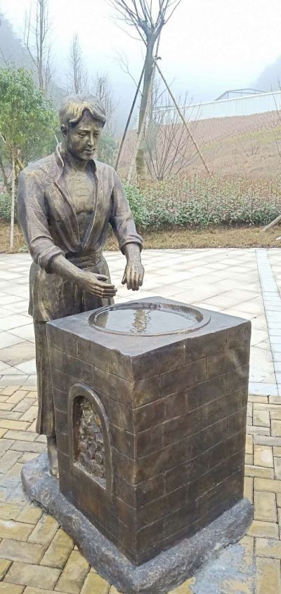 茶文化炒青的玻璃钢人物博鱼网页版