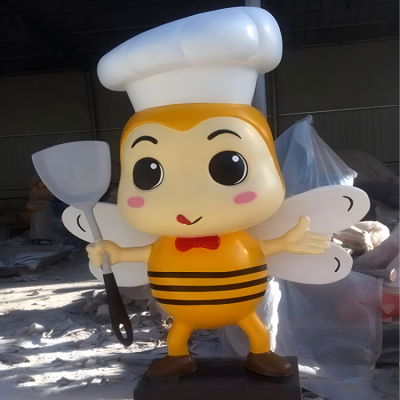 创意玻璃钢卡通蜜蜂厨师博鱼网页版