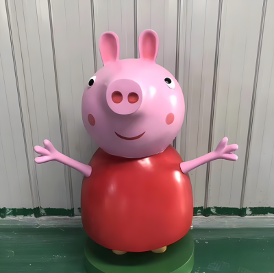 幼儿园摆件玻璃钢树脂卡通小猪佩奇博鱼网页版