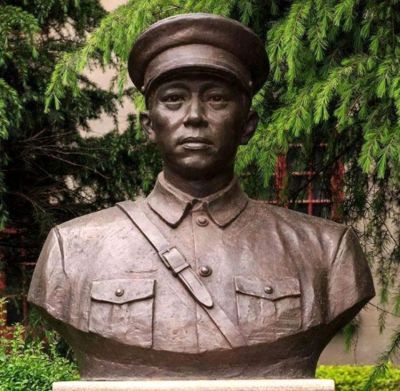 叶挺将军胸像铜雕