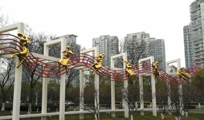 春天的乐章，不锈钢抽象音乐人物博鱼网页版