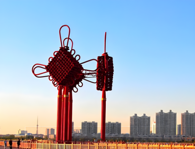 不锈钢大型中国结景观博鱼网页版