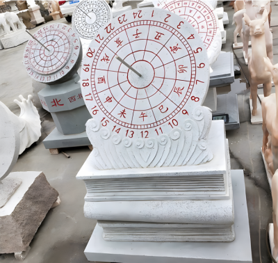 石雕日晷大理石博鱼网页版摆件