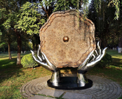 不锈钢+锻铜创意铜镜