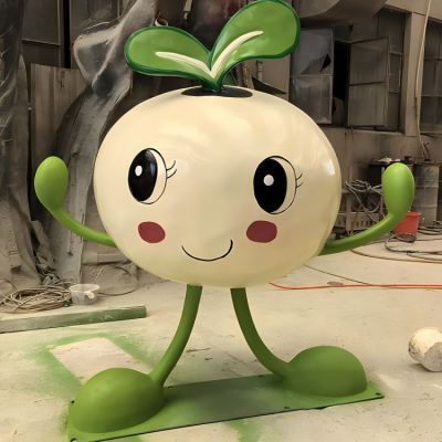 豌豆豆芽玻璃钢卡通公仔博鱼网页版