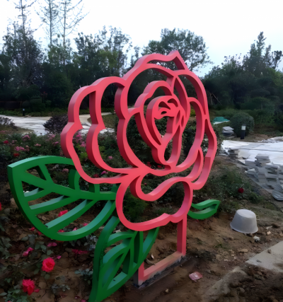 镂空不锈钢玫瑰花博鱼网页版