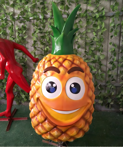 玻璃钢卡通造型菠萝博鱼网页版摆件