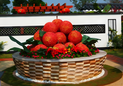 玻璃钢仿真荔枝果篮博鱼网页版