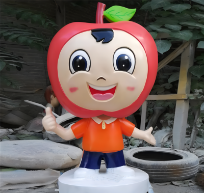 玻璃钢卡通苹果水果博鱼网页版公仔