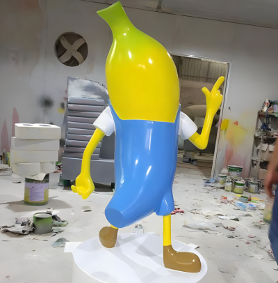 玻璃钢香蕉公仔